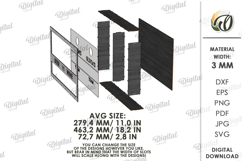 Wine &amp; Beer Cor Box Laser Cut. Storage Box SVG Product Image 2
