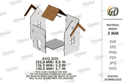 Tabletop Trash Bin Laser Cut. Garbage Box SVG Product Image 2