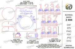 Wedding decor Laser Cut. Wedding Design SVG Product Image 3