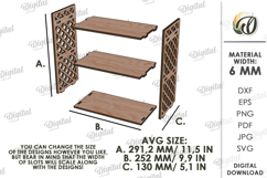 Kitchen Organizer Laser cut. Kitchen Decor SVG Product Image 2