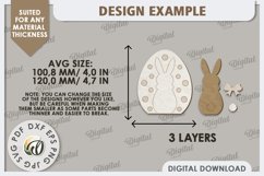Decorative Easter Egg Laser Cut. 3D Egg. Easter Decor SVG Product Image 2
