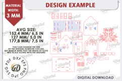 3D Valentine&#039;s House Laser Cut. Valentine Day Gifts SVG Product Image 3