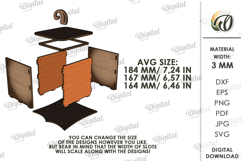 Halloween pumpkin candle holder LaserCut. Halloween Lamp SVG Product Image 2