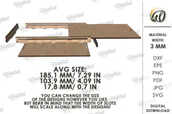 Christmas Money Gift Box Laser Cut. Money Holder SVG Product Image 2