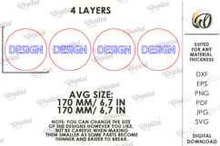 Layered Coloring Wall Signs Bundle Laser Cut. Wall Decor SVG Product Image 5