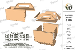 3D Back to School Box Laser Cut. Gift box SVG Product Image 2