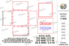 Embroidery Gift Box Laser Cut. Christmas box SVG Product Image 3