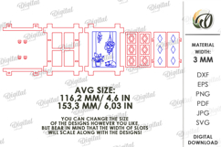 3D Wooden Window Ornament Lasercut. Home decor SVG Product Image 2