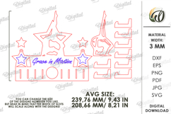 Medal Holder Laser Cut. Medal Display SVG Product Image 2
