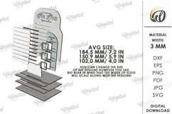 Business Sign Laser Cut. Standing Decor. Price List Sign SVG Product Image 2