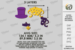 Mardi Gras Banners Bundle Lasercut.Mardi Gras Wall Decor SVG Product Image 5