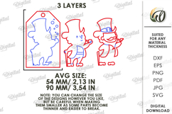 St. Patrick’s Day Gift Tags Bundle Laser Cut. Gift Label SVG Product Image 5