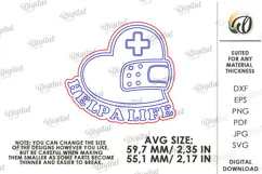 Blood Donor Badge Laser Cut. Blood Donation Badge SVG Product Image 2