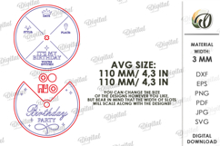 Rotating Circle Invitations Bundle Laser Cut. Invitation SVG Product Image 6