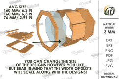 3D Funny Money Banks Bundle Laser Cut. Saving Box SVG Product Image 5