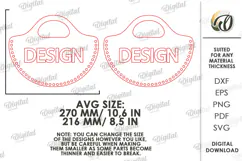 Wooden Crochet Bag Base Laser Cut. Purse Making Template SVG Product Image 2