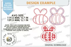 Kids Room Wall Decor Laser Cut. Baby Room SVG. Bee SVG Product Image 3