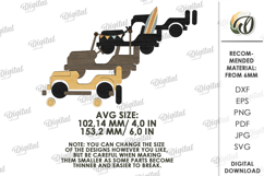 3D Summer Cars Bundle Laser Cut. Summer Stand Decor SVG Product Image 5
