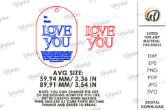 Valentine's Day Gift Tags Bundle Laser Cut. Valentine SVG Product Image 5