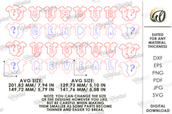Gender Party Banner Laser cut. Wall decor SVG Product Image 2