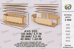 Halloween coffin box Laser Cut. Treat box SVG Product Image 2