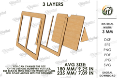 Minimalist Photo Frame Laser Cut. Picture Frame SVG Product Image 2