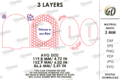 3D Bee Stand Laser Cut. Home Decor. Stand Decor SVG Product Image 2