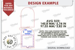 Love Message Note Holders Laser Cut Bundle. Love SVG Product Image 7