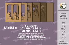 Multilayered Wooden Decor Lasercut. Home decor SVG Product Image 2