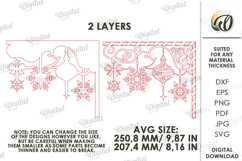 Christmas Mirror Decor Laser Cut. Christmas Decor SVG Product Image 2