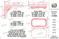 3D Hanging Bookshelf Sign Laser Cut. History SVG Product Image 2