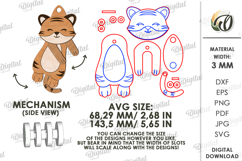 3D Stress Relief Toys Bundle Laser Cut. Hanging Toys SVG Product Image 5
