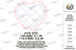 Wooden Heart Tag Laser Cut. Gift Tag SVG Product Image 2