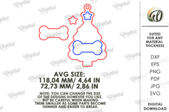 3D Christmas Pets Ornaments Bundle Lasercut. Christmas SVG Product Image 5
