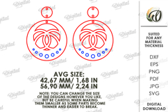 Dangle Earrings Bundle Laser Cut. Boho Earrings SVG Product Image 5
