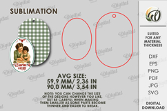 Vintage Christmas Gift Tag Laser Cut. Christmas SVG Product Image 2