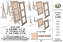 Interchangeable Signs Bundle Laser cut. Stand Decor SVG Product Image 4