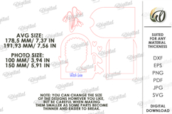 Mother's Day Photo Frame Laser Cut. Picture Frame SVG Product Image 2