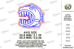 Funny Bag Clip Laser Cut. Food Clip. Fish SVG Product Image 2