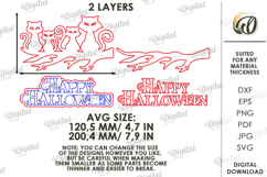 Halloween Wall Decor Laser Cut. Halloween Decor SVG Product Image 2