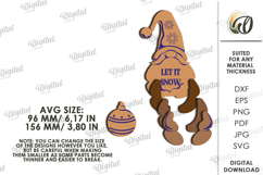 Wooden Christmas Characters Bundle Laser Cut. Christmas SVG Product Image 3