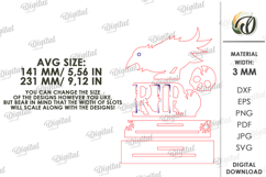 Halloween Character Shelf Sitter Laser Cut. Stand decor SVG Product Image 2