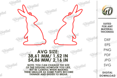 Easter Drop Earrings Laser Cut. Dangle Earrings SVG Product Image 2