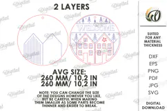 Winter Round Sign Laser Cut. Door Sign. Welcome SVG Product Image 2