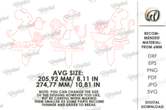 Garden Stakes Laser Cut. Garden Decor. Mice SVG Product Image 2