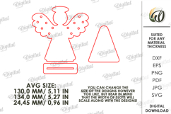 Angels Stand Bundle Laser Cut. Candle Holders SVG Product Image 5