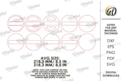 Layered Topographic Valet Tray Laser Cut. Catchall Tray SVG Product Image 2