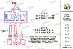 Personalized Dad Signs Bundle Laser Cut. Wall Decor SVG Product Image 5