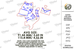 Valentine&#039;s Day Door Corners Bundle Laser Cut. Valentine SVG Product Image 5