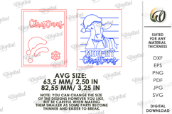 Christmas Farm Tiered Tray Lasercut. Christmas Decor SVG Product Image 2